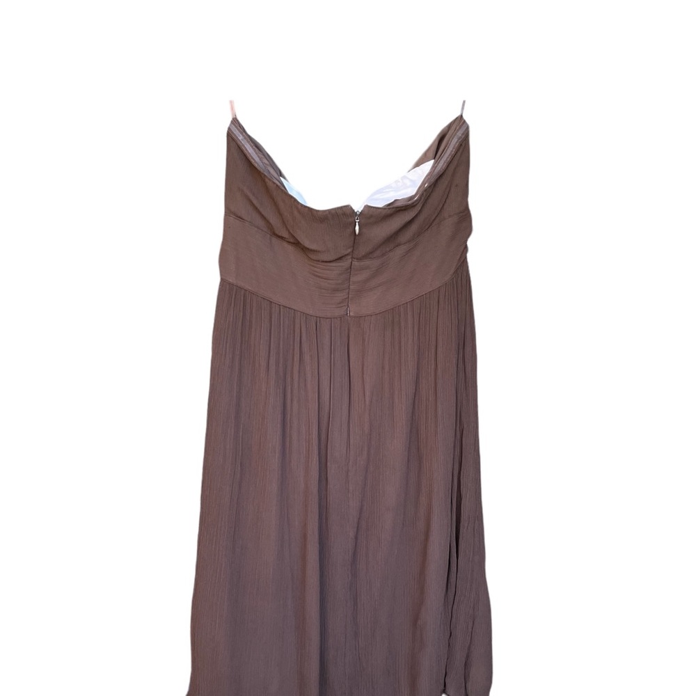 J.Crew Brown Strapless A Line Dress Size 14 - Picture 7 of 9